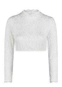 Dirndlbluse Nina von C. "Dirndlbluse langarm Elvira", Damen, Gr. 46, wei&szlig;, Obermaterial: 86% Polyamid PA. 14% Elasthan EL., Blusen Dirndlbluse