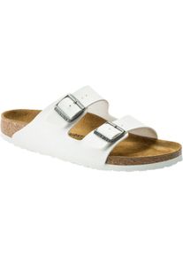 Sandale Birkenstock "Arizona BF", Damen, Gr. 42, wei&szlig;, Obermaterial: 100% Rindsleder Leather cow., Schuhe Sandale