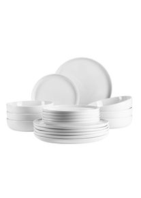 M&auml;ser Tafelservice M&Auml;SER "Navina", wei&szlig;, 18, Geschirr-Sets, Tafelservice
