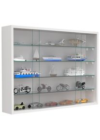 Wandregal Vcm "H&auml;ngevitrine Wandvitrine Sammel Deko Drivalo L", wei&szlig;, B:75cm T:12cm, Regale, Wandregal
