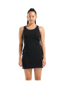 Sommerkleid arena "W arena SOLID DRESS", Damen, Gr. XL, N-Gr, schwarz, Obermaterial: 90% Baumwolle, 10% Elasthan, Kleider Sommerkleid