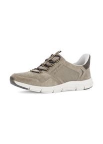 Slip-On Sneaker Pius Gabor, Herren, Gr. 9,5 (44), hellbraun kombiniert, Mesh, Nubukleder, Veloursleder, Schuhe Slip-On Sneaker, Halbschuh, Slipper mit seitlichem Logoschriftzug, G-Weite