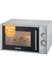 Severin Mikrowelle "MW 7772", silber, B:51cm H:43cm T:30,5cm, Mikrowellen, 5 Leistungsstufen inkl. Auftauprogramm, Mikrowelle