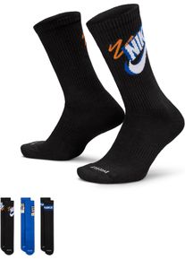 Funktionssocken Nike "U NK ED PLS CREW 3PR SPORT 144", Damen, Gr. M (38/41), multi, color1, Obermaterial: 68% Baumwolle, 29% Polyester, 2% Elasthan, 1% Nylon, Socken Funktionssocken