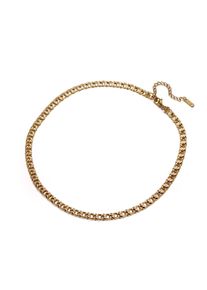 Kette ohne Anh&auml;nger Firetti "Schmuck Geschenk Edelstahl Halsschmuck Halskette Cuban", gelbgoldfarben, Halsketten, Damen, Edelstahl, L: 45 B: 6mm, Kette ohne Anh&auml;nger, B:6mm