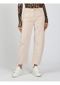 5-Pocket-Jeans Gang "94IDA", Damen, Gr. 31, N-Gr, beige (ecru), Denim/Jeans, Obermaterial: 98% Baumwolle, 2% Elasthan, Ballonform kn&ouml;chelfrei, Jeans 5-Pocket-Jeans, cropped