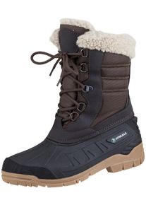 Winterstiefel Spirale "Tina" Gr. 42, braun, 42, Obermaterial: 50% PVC PVC. 50% Nylon NY., Schuhe, Winterstiefel