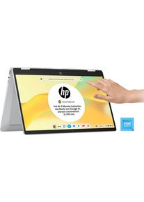 HP Chromebook "14b-cd0011ng", silber (glacier silber), 4 GB RAM 128 GB SSD, N-Reihe, Google Chrome OS, Notebooks, ChromeOS, Chromebook