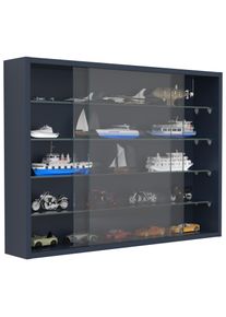 Wandregal Vcm "H&auml;ngevitrine Wandvitrine Sammel Deko Drivalo L", anthrazit, B:75cm T:12cm, Regale, Wandregal