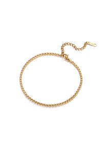 Armband Firetti "Schmuck Geschenk Edelstahl Armschmuck Drehkettenglieder Twisted", gelbgoldfarben, Armb&auml;nder, Damen, 25cm, Edelstahl, Armband