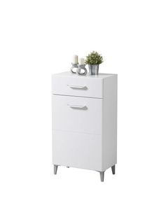 Schuhschrank Inosign "Como, Schuhkommode, Schuhregal, H&ouml;he 105 cm", wei&szlig; (opaque wei&szlig;), B:58cm H:104,5cm T:35cm, Holzwerkstoff, MDF, Schr&auml;nke, Schuhschrank, in Opaque Wei&szlig; mit MDF-beschichtet Fronten, modernes Design