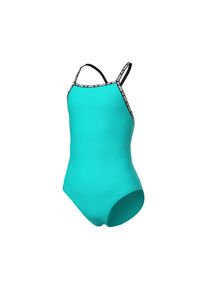 Badeanzug arena "G arena SOLID SWIMSUIT", M&auml;dchen, Gr. 164 (158), N-Gr, gr&uuml;n (water), Obermaterial: 87% Polyamid, 13% Elasthan, Badeanz&uuml;ge Badeanzug