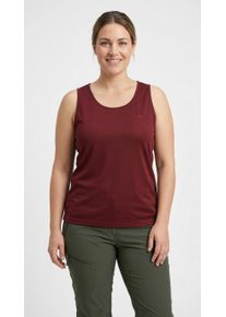 Funktionstop Maier Sports "Da-Top Petra", Damen, Gr. 52, sun dried tomato, Obermaterial: 100% Polyester, Tops Funktionstop, femininer Schnitt, &auml;rmellos, aus Piqu&eacute;-Ware