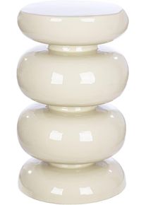 Beistelltisch Gilde "S&auml;ule-Beistelltisch Lille", creme, B:29,5cm H:48cm T:29,5cm, 100% Eisen, Tische, Beistelltisch