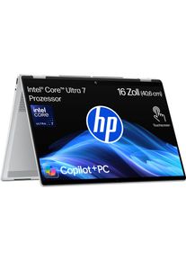 HP Convertible Notebook "OmniBook X Flip 16-a0252ng", silber (glacier silber), 16 GB RAM 512 GB SSD, Ultra 7, Windows11Home, Notebooks, Convertible Notebook