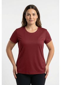 T-Shirt Maier Sports "Da-Shirt 1/2 Arm Waltraud H/S", Damen, Gr. 58, sun dried tomato, Obermaterial: 100% Polyester, Shirts T-Shirt, f&uuml;r sportliche Aktivit&auml;ten, sportlicher Stil
