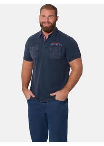 Poloshirt Jan Vanderstorm "Poloshirt HRANE", Herren, Gr. XL, dunkelblau, Obermaterial: 100% Baumwolle CO., Shirts Poloshirt