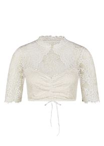 Dirndlbluse Nina von C. "Dirndlbluse halbarm Sophie", Damen, Gr. 42, beige (champagner), Obermaterial: 95% Modal CMD. 5% Elasthan EL., Blusen Dirndlbluse