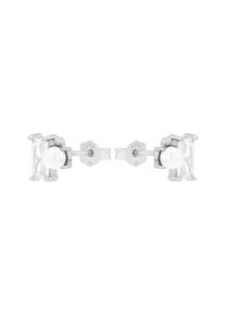 Paar Ohrstecker Amor "Schmuck Geschenk, Perle", silberfarben, wei&szlig;, wei&szlig;, Ohrringe, Damen, 3mm, Silber 925 (Sterlingsilber), Paar Ohrstecker, mit Zirkonia (synth.) - mit Glasperle