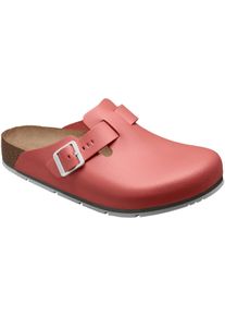 Berufsschuh Birkenstock "Boston Pro" Gr. 43, rot, 43, Obermaterial: 50% Rindsleder Leather cow. 50% Lammleder LEL., Schuhe, Berufsschuh
