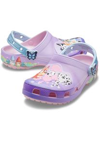 Clog Crocs "Bluey Multi Pink Classic", M&auml;dchen, Gr. 27, multifarben, Croslite&trade;, kontrastfarbene Details, Schuhe Clog, Strandschuh, Sommerschuh, Hausschuh mit s&uuml;&szlig;en Tiermotiven