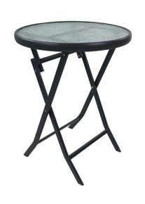 Gartentisch Vcm "Bistrotisch Garten Balkontisch 55 cm &Oslash; Sonlas", anthrazit, B:55cm T:55cm, Tische, Gartentisch