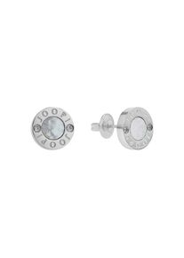 JOOP! Paar Ohrstecker JOOP "2039777", silber (edelstahlfarben, kristallwei&szlig;, kristallwei&szlig;), Ohrringe, Damen, 10mm, Edelstahl, Paar Ohrstecker, mit Zirkonia (synth.)
