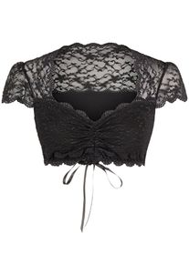 Dirndlbluse Nina von C. "Dirndlbluse mit Herzausschnitt Tracht", Damen, Gr. 36, schwarz, Obermaterial: 86% Polyamid PA. 14% Elasthan EL., Blusen Dirndlbluse