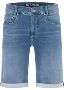 Jeansbermudas MAC "Jogn Bermuda", Herren, Gr. 36, N-Gr, summer blau used authenti, Denim/Jeans, Obermaterial: 99% Baumwolle, 1% Elasthan, knielang, Jeans Jeansbermudas, Sommerhose