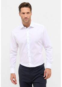 Langarmhemd Eterna "MODERN FIT", Herren, Gr. 44, Normalgr&ouml;&szlig;en, wei&szlig;, Popeline, 100% Baumwolle, tailliert, Manschette, Hemden Langarmhemd, NON IRON (b&uuml;gelfrei)
