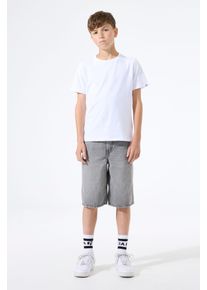 Jeansbermudas Garcia "Jayson Short", Jungen, Gr. 152, N-Gr, medium used grau, Denim/Jeans, Obermaterial: 100% Baumwolle, unifarben, normal knielang, Jeans Jeansbermudas, mit weitem Bein, for Boys