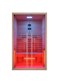 Sanotechnik Infrarotkabine, Naturfarben, Holz, 120x195x100 cm, Freizeit & Co, Wellness & Gesundheit, Infrarotkabinen