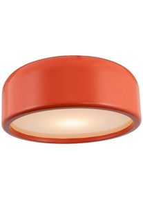 Collet's Monde Deckenleuchte, Weinrot, Metall, Kunststoff, Vintage, rund, 17.5 cm, RoHS, CE, Lampen & Leuchten, Innenbeleuchtung, Deckenleuchten, Deckenleuchten