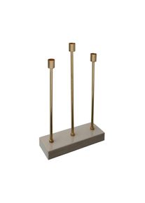 Kayoom , Goldfarben, Bordeaux , Metall , 26x39.5x9 cm , zum Stellen , Dekoration, Kerzen, Kerzen- & Teelichthalter