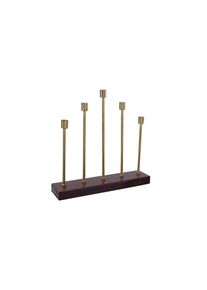 Kayoom , Goldfarben, Bordeaux , Metall , 40x40x9 cm , zum Stellen , Dekoration, Kerzen, Kerzen- & Teelichthalter