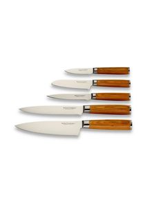 ECHTWERK , Braun, Silberfarben, Bernsteinfarben , Metall , ergonomischer Griff, Klinge antihaftbeschichtet ,