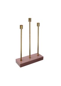 Kayoom , Rosa, Goldfarben , Metall , 26x39.5x9 cm , zum Stellen , Dekoration, Kerzen, Kerzen- & Teelichthalter