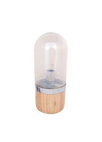 Kayoom , Champagner , Holz, Glas , 14x33x14 cm , Beleuchtung, Innenleuchten, Tischlampen, Tischlampen