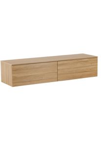 Livetastic , Naturfarben , Holz , Pappel,Pappel,Pappel , furniert , 2 Schublade(n) Schubladen , 160x35x45 cm , h&auml;ngend , Wohnzimmer, TV-M&ouml;bel, TV- & Lowboards
