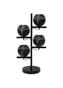 Kayoom , Schwarz , Metall , 31x39x92 cm , Beleuchtung, Innenleuchten, Stehleuchten