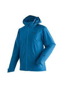 Regenjacke Maier Sports "Metor Therm Rec M", Herren, Gr. 70, blau (saphirblau), 100% Polyester (recycled), Rundhals, Jacken Regenjacke, warme Herren Jacke mit Kapuze, Winterjacke wasserdicht atmungsaktiv