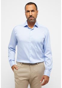 Langarmhemd Eterna "COMFORT FIT", Herren, Gr. 42, Normalgr&ouml;&szlig;en, blau (hellblau), Twill, 4% Elasthan, 26% Polyamid, 70% Lyocell, normal, Manschette, Hemden Langarmhemd, EASY IRON (b&uuml;gelleicht)