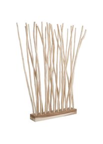 Livetastic Raumteiler, Naturfarben, Holz, Suar Holz,Teakholz, massiv, 100x180x20 cm, Wohnzimmer, Raumteiler, Raumtrenner