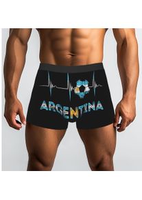 Heartbeat EKG Pulse Sun of May Argentina Underpants Breathbale Panties Men's Underwear Comfortable Shorts Boxer Briefs