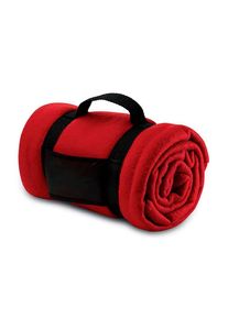 SOLS Stavenger Plaid Deken van Fleece (Rood)