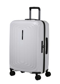 Hartschalen-Trolley Samsonite "2WANDER", Damen, Gr. B/H/T: 45cm x 69cm x 28cm 80 l, metallic stone, Polycarbonat, Koffer Hartschalen-Trolley, aus robustem Polycarbonat, mit Adressetikett und Dehnfalte