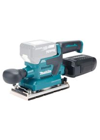 Akku-Schwingschleifer Makita "&raquo;DBO382Z&laquo; 18V, 93x185 mm, ohne Akku und Ladeger&auml;t", blau (t&uuml;rkis), B:9,2cm H:16,9cm T:33,6cm, Schleifmaschinen, Akku-Schwingschleifer, leistungsstarker Akku-Schwingschleifer zum Schleifen gro&szlig;er Fl&auml;chen
