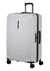 Hartschalen-Trolley Samsonite "2WANDER", Damen, Gr. B/H/T: 53cm x 81cm x 31cm 125 l, metallic stone, Polycarbonat, Koffer Hartschalen-Trolley, aus robustem Polycarbonat, mit Adressetikett und Dehnfalte