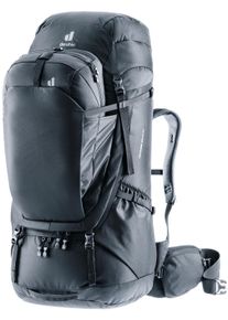 Reiserucksack Deuter "Voyager 60+10 SL", schwarz, Rucks&auml;cke, Damen, B/H/T: 32cm x 80cm x 26cm, Web, Obermaterial: 80% Polyamid, 20% Polyester, Reiserucksack, f&uuml;r Reisen und Abenteuer, Volumen 70 Liter, B:32cm H:80cm T:26cm