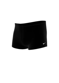 Badehose Nike "SQUARE LEG SMU", Jungen, Gr. M, N-Gr, schwarz, Jersey, Obermaterial: 82% Nylon, 18% Elasthan, Badehosen Badehose, mit innenliegendem Kordelzug, mit vorderem Innenfutter